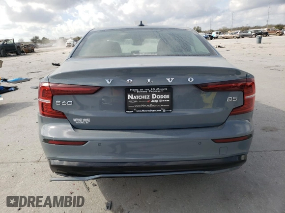2024 Volvo S60 Core Dark Theme with VIN 7JRL12FK5RG320466, listed as a Copart auction lot 44786145 with 21,130 mi miles and Salvage title. Bid and sale history available at DreamBid. Image 6.