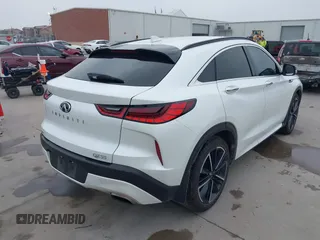 2023 Infiniti QX55 Luxe with VIN 3PCAJ5JR3PF115036, listed as a IAAI auction lot 42290047 with 58,892 mi miles and . Bid and sale history available at DreamBid. Image 4.