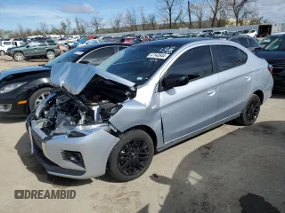 2023 Mitsubishi Mirage G4 ES with VIN ML32FUFJ1PHF00796, listed as a Copart auction lot 47142644 with 16,337 mi miles and Salvage Title. Bid and sale history available at carsss.com. Image 1.