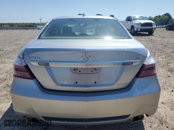 2010 Acura RL Technology with VIN JH4KB2F61AC001845, listed as a Copart auction lot 52549445 with 150,435 mi miles and Salvage Title. Bid and sale history available at DreamBid. Image 6.