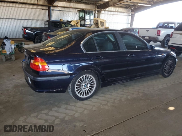 2002 BMW 3 Series 330i with VIN WBAEV53432KM15028, listed as a Copart auction lot 45958805 with 200,546 mi miles and Salvage Title. Bid and sale history available at carsss.com. Image 3.