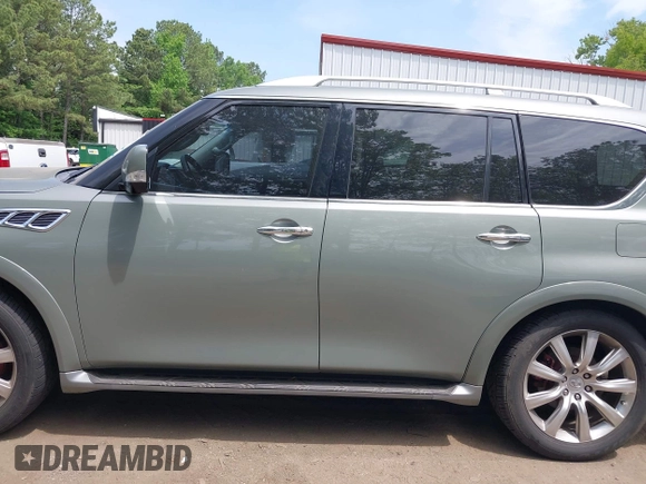 2011 Infiniti QX56 7-passenger with VIN JN8AZ2NEXB9000116, listed as a IAAI auction lot 42159602 with 119,325 mi miles. Bid and sale history available at carsss.com. Image 14.