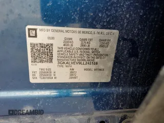2020 GMC Terrain SLT z VIN 3GKALVEV9LL241516, wystawiony jako Copart lot #49876855 z przebiegiem 94 493 mil mil oraz Szkoda całkowita • Salvage title. Historia ofert i sprzedaży dostępna na DreamBid. Obrazek 14.