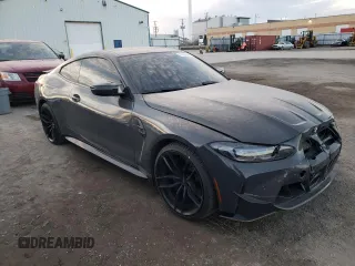 2022 BMW M4 Competition xDrive with VIN WBS43AZ0XNCH64490, listed as a Copart auction lot 79733964 with 50,350 mi miles and Salvage Title. Bid and sale history available at carsss.com. Image 4.