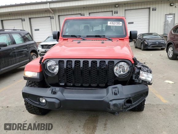 2023 Jeep Gladiator Sport S with VIN 1C6HJTAG6PL584451, listed as a Copart auction lot 47637395 with 8,356 mi miles and Salvage title. Bid and sale history available at DreamBid. Image 5.