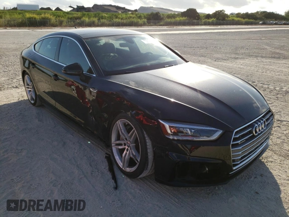 2018 Audi A5 Sportback Premium Plus with VIN WAUENCF58JA104370, listed as a Copart auction lot 70603721 with 37,687 mi miles. Bid and sale history available at carsss.com. Image 1.
