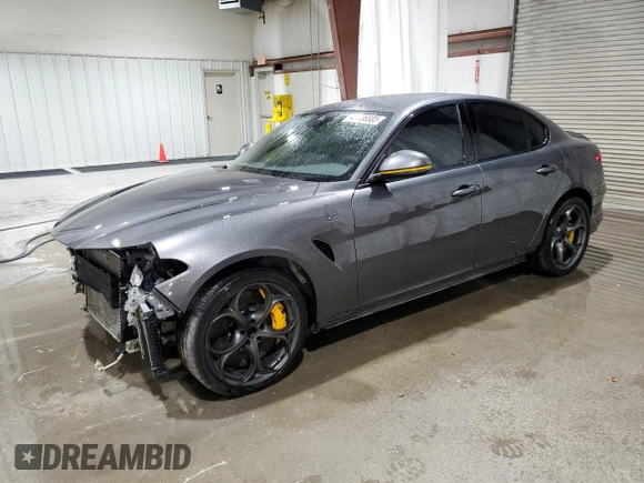 2017 Alfa Romeo Giulia with VIN ZARFAEAV6H7550942, listed as a Copart auction lot 48866585 with 25,634 mi miles and Salvage title. Bid and sale history available at DreamBid. Image 1.