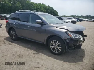 2020 Nissan Pathfinder S with VIN 5N1DR2AM6LC647098, listed as a Copart auction lot 57302505 with 51,325 mi miles and Salvage title. Bid and sale history available at DreamBid. Image 4.