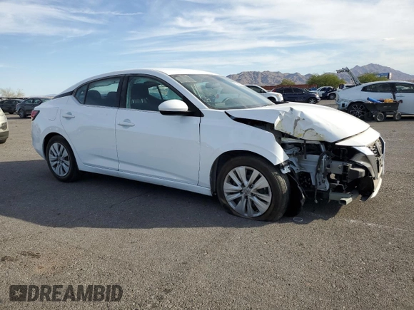 2022 Nissan Sentra S with VIN 3N1AB8BV1NY288326, listed as a Copart auction lot 76569314 with 32,398 mi miles and Salvage Title. Bid and sale history available at carsss.com. Image 4.