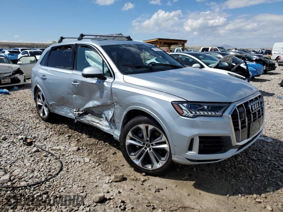 2023 Audi Q7 Prestige with VIN WA1VXBF75PD024969, listed as a Copart auction lot 53793885 with 23,723 mi miles and Salvage title. Bid and sale history available at DreamBid. Image 4.