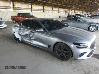 2022 Genesis G70 3.3T z VIN KMTG54TE8NU090398, wystawiony jako Copart lot #55102905 z przebiegiem 30 960 mil mil oraz Szkody całkowita. Historia ofert i sprzedaży dostępna na DreamBid. Obrazek 4.