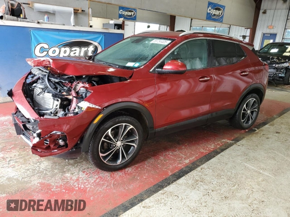 2023 Buick Encore GX Select with VIN KL4MMDS27PB101623, listed as a Copart auction lot 59734405 with 68,811 mi miles and Salvage title. Bid and sale history available at DreamBid. Image 1.