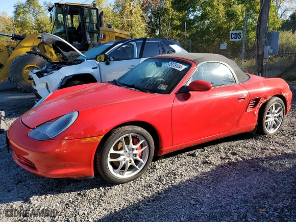 2003 Porsche Boxster S with VIN WP0CB29883U661820, listed as a Copart auction lot 75179104 with 53,459 mi miles and Salvage Title. Bid and sale history available at carsss.com. Image 1.