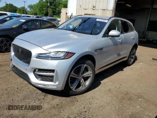 2019 Jaguar F-Pace 30t R-Sport with VIN SADCL2GX8KA358905, listed as a Copart auction lot 57285004 with 44,229 mi miles and Non repairable. Bid and sale history available at DreamBid. Image 1.