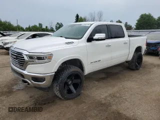 2019 Ram 1500 Longhorn with VIN 1C6SRFKT6KN700188, listed as a Copart auction lot 57054115 with 119,193 mi miles and Clean title. Bid and sale history available at DreamBid. Image 1.