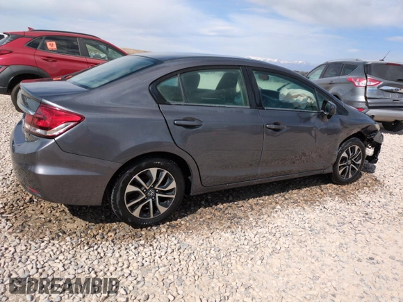 2014 Honda Civic Sedan EX with VIN 2HGFB2F84EH551839, listed as a Copart auction lot 50964295 with 123,189 mi miles and Salvage Title. Bid and sale history available at carsss.com. Image 3.