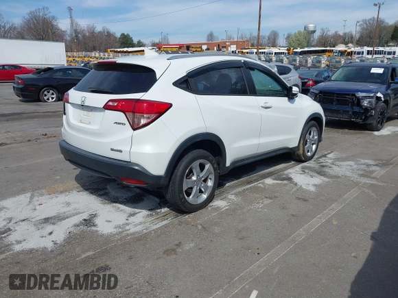 2016 Honda HR-V EX-L w/Navi with VIN 3CZRU6H75GM733050, listed as a IAAI auction lot 41832971 with 85,753 mi miles. Bid and sale history available at carsss.com. Image 4.