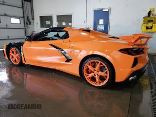 2021 Chevrolet Corvette 3LT with VIN 1G1YC3D44M5124993, listed as a Copart auction lot 74510814 with 43,588 mi miles and Salvage Title. Bid and sale history available at carsss.com. Image 2.