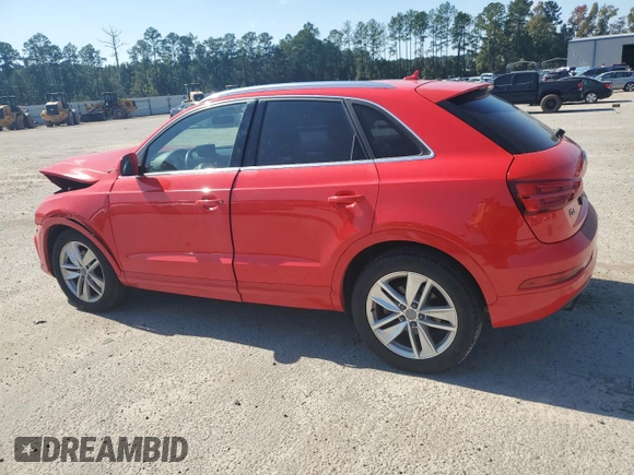 2016 Audi Q3 Premium Plus with VIN WA1BFCFS6GR015295, listed as a Copart auction lot 76008214 with 58,843 mi miles and Salvage title. Bid and sale history available at DreamBid. Image 2.