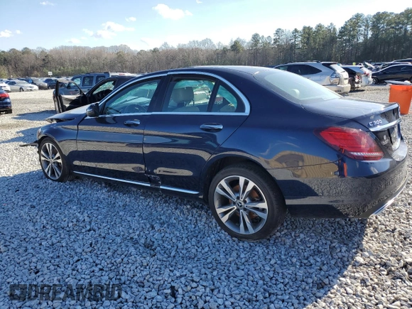 2021 Mercedes-Benz C 300 with VIN W1KWF8EB4MR606541, listed as a Copart auction lot 83422864 with 40,409 mi miles and Salvage Title. Bid and sale history available at carsss.com. Image 2.