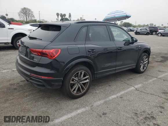 2024 Audi Q3 S line Premium z VIN WA1DECF32R1129879, wystawiony jako Copart lot #54571365 z przebiegiem 6 842 mil mil oraz Szkoda całkowita • Salvage title. Historia ofert i sprzedaży dostępna na DreamBid. Obrazek 3.