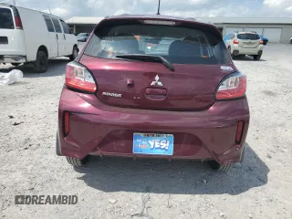 2024 Mitsubishi Mirage ES z VIN ML32AUHJ3RH023266, wystawiony jako Copart lot #51735315 z przebiegiem 539 mil mil oraz Szkoda całkowita • Salvage title. Historia ofert i sprzedaży dostępna na DreamBid. Obrazek 6.