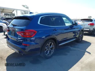 2020 BMW X3 sDrive30i with VIN 5UXTY3C05L9D42497, listed as a IAAI auction lot 42131413 with 41,538 mi miles and . Bid and sale history available at DreamBid. Image 4.