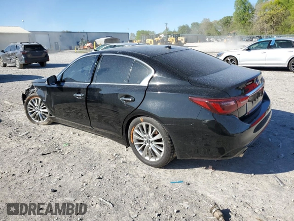 2019 Infiniti Q50 Luxe с VIN JN1EV7AP4KM516906, выставлен на аукционе Copart как лот 53291835 с пробегом 95 379 миль миль и Списание • Salvage title. История ставок и продаж доступна на DreamBid. Изображение 2.