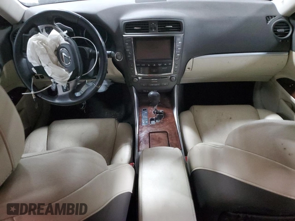2013 Lexus IS 250 with VIN JTHBF5C26D5187477, listed as a Copart auction lot 51536255 with Not Provided miles and Salvage Title. Bid and sale history available at DreamBid. Image 8.