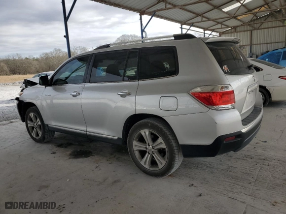 2012 Toyota Highlander Limited with VIN 5TDYK3EH1CS059895, listed as a Copart auction lot 47693105 with 137,250 mi miles and Salvage Title. Bid and sale history available at carsss.com. Image 2.