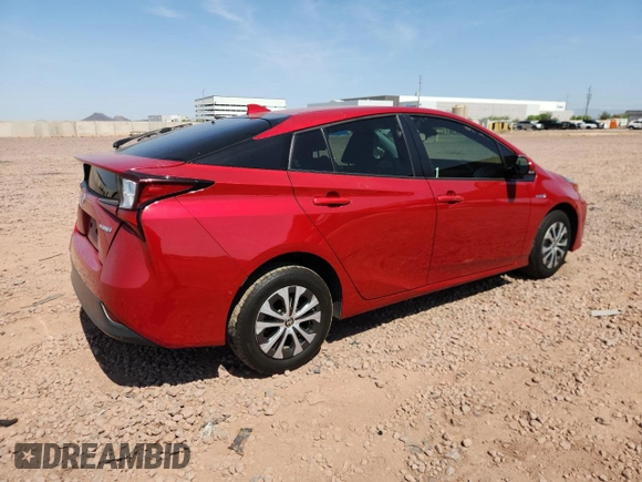 2019 Toyota Prius LE with VIN JTDL9RFUXK3006522, listed as a Copart auction lot 60734205 with 71,642 mi miles and Salvage title. Bid and sale history available at DreamBid. Image 3.