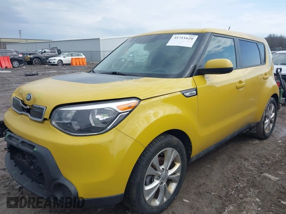 2015 Kia Soul + with VIN KNDJP3A52F7186605, listed as a IAAI auction lot 41711620 with 68,205 mi miles. Bid and sale history available at carsss.com. Image 17.