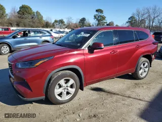 2021 Toyota Highlander L with VIN 5TDBZRBH9MS529973, listed as a Copart auction lot 88683845 with 40,365 mi miles and Salvage Title. Bid and sale history available at carsss.com. Image 1.
