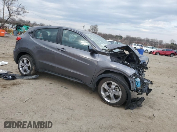 2021 Honda HR-V LX with VIN 3CZRU6H32MM738747, listed as a Copart auction lot 49555795 with 43,316 mi miles and Salvage Title. Bid and sale history available at carsss.com. Image 4.