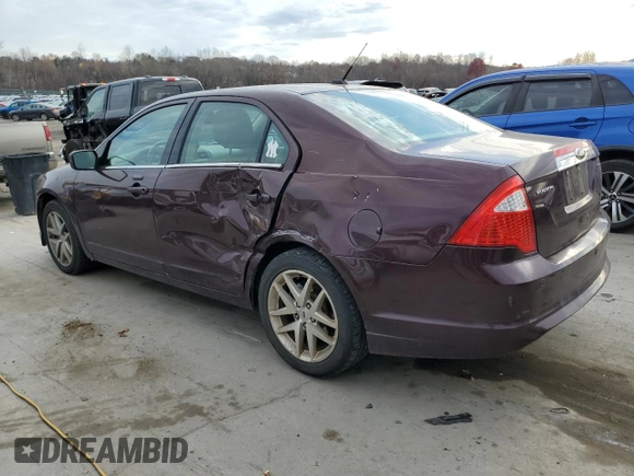 2012 Ford Fusion SEL with VIN 3FAHP0JA8CR424770, listed as a Copart auction lot 44046345 with 218,408 mi miles and Salvage title. Bid and sale history available at DreamBid. Image 2.