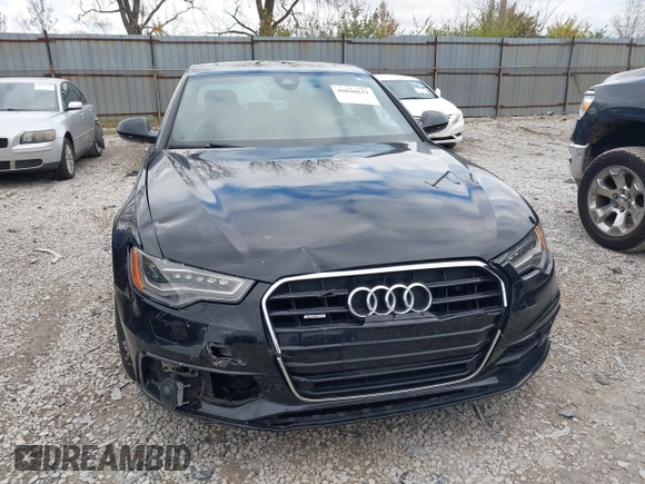 2013 Audi A6 3.0T Prestige with VIN WAUHGAFCXDN053087, listed as a IAAI auction lot 40840631 with 62,567 mi miles. Bid and sale history available at carsss.com. Image 6.
