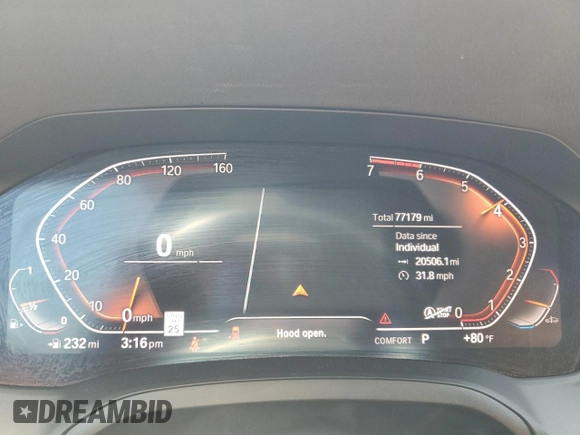 2020 BMW 3 Series 330i с VIN 3MW5R1J07L8B18165, выставлен на аукционе Copart как лот 57504115 с пробегом 77 179 миль миль и Списание • Salvage title. История ставок и продаж доступна на DreamBid. Изображение 9.