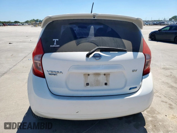 2015 Nissan Note S with VIN 3N1CE2CP6FL420914, listed as a Copart auction lot 53497155 with Not provided miles and Salvage title. Bid and sale history available at DreamBid. Image 6.