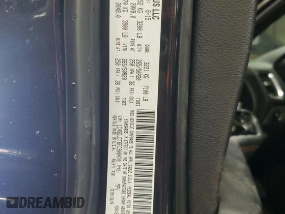 2015 Dodge Durango R/T with VIN 1C4SDJCT6FC908470, listed as a Copart auction lot 50535465 with 88,075 mi miles and Salvage Title. Bid and sale history available at carsss.com. Image 13.