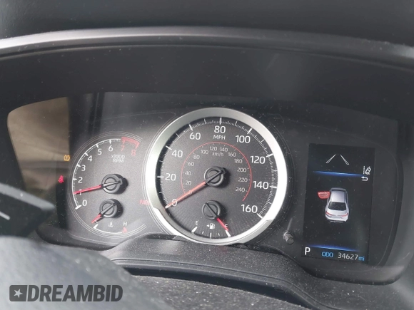 2022 Toyota Corolla SE with VIN JTDS4MCE2NJ087509, listed as a IAAI auction lot 41782078 with 34,627 mi miles and . Bid and sale history available at DreamBid. Image 7.