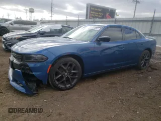 2022 Dodge Charger SXT with VIN 2C3CDXBG1NH112267, listed as a Copart auction lot 77674963 with 68,400 mi miles and Salvage Title. Bid and sale history available at DreamBid. Image 1.