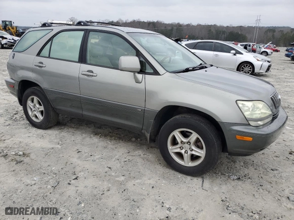2002 Lexus RX 300 with VIN JTJGF10U020135307, listed as a Copart auction lot 46063305 with 264,062 mi miles and Clean Title. Bid and sale history available at carsss.com. Image 4.