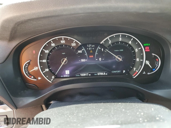 2019 BMW X3 sDrive30i with VIN 5UXTR7C57KLE97733, listed as a Copart auction lot 50323485 with 103,917 mi miles and Salvage Title. Bid and sale history available at carsss.com. Image 9.