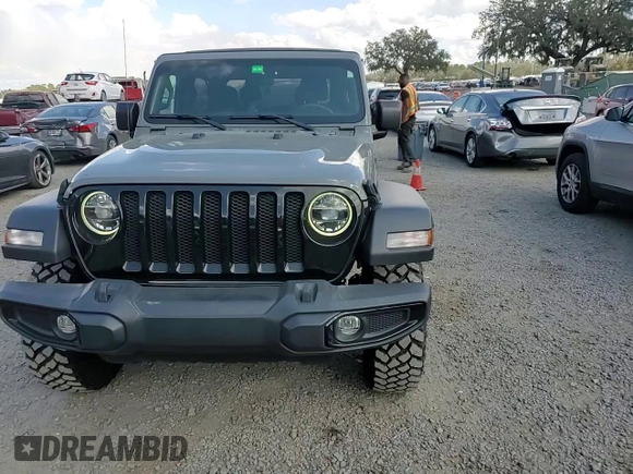 2022 Jeep Wrangler Sport S with VIN 1C4GJXAG2NW195751, listed as a Copart auction lot 44842615 with 42,289 mi miles and Salvage title. Bid and sale history available at DreamBid. Image 11.