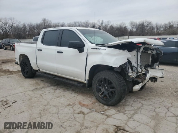 2023 Chevrolet Silverado 1500 Custom with VIN 3GCPDBEK2PG111289, listed as a Copart auction lot 48007395 with Not Provided miles and Non Repairable. Bid and sale history available at DreamBid. Image 4.