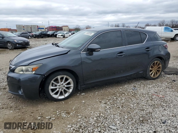 2011 Lexus CT 200h z VIN JTHKD5BH3B2004045, wystawiony jako Copart lot #51083395 z przebiegiem 155 267 mil mil oraz Szkoda całkowita • Salvage title. Historia ofert i sprzedaży dostępna na DreamBid. Obrazek 1.