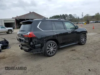 2021 Lexus LX z VIN JTJFY7AX9M4340637, wystawiony jako Copart lot #44361884 z przebiegiem 9 357 mil mil oraz . Historia ofert i sprzedaży dostępna na DreamBid. Obrazek 3.