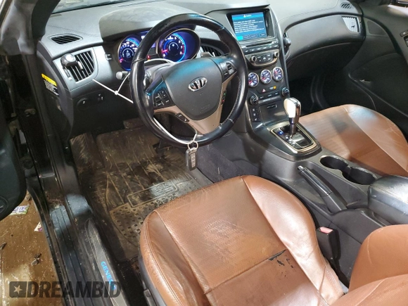 2013 Hyundai Genesis Coupe R-Spec with VIN KMHHU6KJ7DU079824, listed as a Copart auction lot 61663785 with 88,497 mi miles and Salvage title. Bid and sale history available at DreamBid. Image 8.