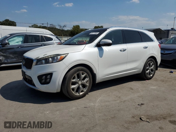2016 Kia Sorento SXL with VIN 5XYPK4A10GG055107, listed as a Copart auction lot 69177304 with 138,300 mi miles and Salvage Title. Bid and sale history available at carsss.com. Image 1.