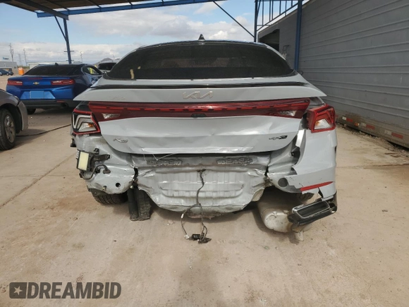2022 Kia K5 GT-Line with VIN 5XXG64J22NG105410, listed as a Copart auction lot 43160525 with 51,158 mi miles and Salvage Title. Bid and sale history available at carsss.com. Image 6.